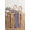 imageLings Moment 14Ft Sunset Terracotta Table Runner Taupe Sheer Chiffon Like Table Runner with Silver Sparkle for Wedding Reception Rustic Boho Wedding Party Bridal Shower Table Setting DecorationsLavender