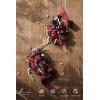 imageLings Moment 2pcs Prom WristShoulder Corsage Artificial Flower GirlMother HomecomingWedding Corsage Wristlet Dcor etc Deep PurpleBlkblack  Gothic Burgundy