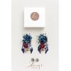 imageLings Moment 2pcs Prom WristShoulder Corsage Artificial Flower GirlMother HomecomingWedding Corsage Wristlet Dcor etc Deep PurpleBlunavy Blue  Burgundy