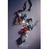 imageLings Moment 2pcs Prom WristShoulder Corsage Artificial Flower GirlMother HomecomingWedding Corsage Wristlet Dcor etc Deep PurpleBlunavy Blue  Burgundy