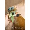 imageLings Moment 2pcs Prom WristShoulder Corsage Artificial Flower GirlMother HomecomingWedding Corsage Wristlet Dcor etc Deep PurpleOrdark Teal  Orange