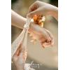 imageLings Moment 2pcs Prom WristShoulder Corsage Artificial Flower GirlMother HomecomingWedding Corsage Wristlet Dcor etc Deep PurpleOrrustic Boho  Sola Wood
