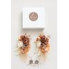 imageLings Moment 2pcs Prom WristShoulder Corsage Artificial Flower GirlMother HomecomingWedding Corsage Wristlet Dcor etc Deep PurpleOrrustic Boho Orange  Sola Wood