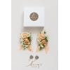 imageLings Moment 2pcs Prom WristShoulder Corsage Artificial Flower GirlMother HomecomingWedding Corsage Wristlet Dcor etc Deep PurpleOryellow Orange  Peach