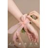 imageLings Moment 2pcs Prom WristShoulder Corsage Artificial Flower GirlMother HomecomingWedding Corsage Wristlet Dcor etc Deep PurplePkblush Green  Pink