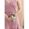 imageLings Moment 2pcs Prom WristShoulder Corsage Artificial Flower GirlMother HomecomingWedding Corsage Wristlet Dcor etc Deep PurplePkdusty Rose  Cream