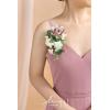 imageLings Moment 2pcs Prom WristShoulder Corsage Artificial Flower GirlMother HomecomingWedding Corsage Wristlet Dcor etc Deep PurplePkdusty Rose  Cream