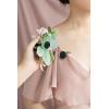 imageLings Moment 2pcs Prom WristShoulder Corsage Artificial Flower GirlMother HomecomingWedding Corsage Wristlet Dcor etc Deep PurplePkdusty Rose  Ranunculus