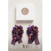 imageLings Moment 2pcs Prom WristShoulder Corsage Artificial Flower GirlMother HomecomingWedding Corsage Wristlet Dcor etc Deep PurplePrpldeep Purple