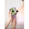 imageLings Moment 2pcs Prom WristShoulder Corsage Artificial Flower GirlMother HomecomingWedding Corsage Wristlet Dcor etc Deep PurplePrplpurple