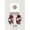 imageLings Moment 2pcs Prom WristShoulder Corsage Artificial Flower GirlMother HomecomingWedding Corsage Wristlet Dcor etc Deep PurpleRedmarsala  Burgundy