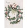 imageLings Moment 9FT Flower Garland for Backdrop Decorations  Wedding Arch Flowers Eucalyptus ampamp Rose Artificial Floral Garland for Mantle  Sweetheart Table Decor for Beach Reception PurplePkdusty Rose  Cream