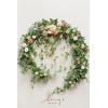 imageLings Moment 9FT Flower Garland for Backdrop Decorations  Wedding Arch Flowers Eucalyptus ampamp Rose Artificial Floral Garland for Mantle  Sweetheart Table Decor for Beach Reception PurplePkgarden Blush
