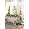 imageLings Moment 9FT Flower Garland for Backdrop Decorations  Wedding Arch Flowers Eucalyptus ampamp Rose Artificial Floral Garland for Mantle  Sweetheart Table Decor for Beach Reception PurplePrpllilac  Cream