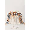 imageLings Moment 9FT Flower Garland for Backdrop Decorations  Wedding Arch Flowers Eucalyptus ampamp Rose Artificial Floral Garland for Mantle  Sweetheart Table Decor for Beach Reception PurpleOrrusset Orange  Denim Blue