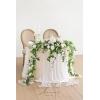 imageLings Moment 9FT Flower Garland for Backdrop Decorations  Wedding Arch Flowers Eucalyptus ampamp Rose Artificial Floral Garland for Mantle  Sweetheart Table Decor for Beach Reception PurpleWhtwhite  Lily  Olive