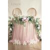 imageLings Moment 9FT Flower Garland for Backdrop Decorations  Wedding Arch Flowers Eucalyptus ampamp Rose Artificial Floral Garland for Mantle  Sweetheart Table Decor for Beach Reception PurplePkdusty Rose Navy
