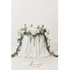 imageLings Moment 9FT Flower Garland for Backdrop Decorations  Wedding Arch Flowers Eucalyptus ampamp Rose Artificial Floral Garland for Mantle  Sweetheart Table Decor for Beach Reception PurpleWhtsage Green