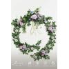 imageLings Moment 9FT Flower Garland for Backdrop Decorations  Wedding Arch Flowers Eucalyptus ampamp Rose Artificial Floral Garland for Mantle  Sweetheart Table Decor for Beach Reception PurplePrplsage Purple