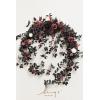 imageLings Moment 9FT Flower Garland for Backdrop Decorations  Wedding Arch Flowers Eucalyptus ampamp Rose Artificial Floral Garland for Mantle  Sweetheart Table Decor for Beach Reception PurpleRedmoody Burgundy  Black