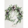 imageLings Moment 9FT Flower Garland for Backdrop Decorations  Wedding Arch Flowers Eucalyptus ampamp Rose Artificial Floral Garland for Mantle  Sweetheart Table Decor for Beach Reception PurplePrpllavender Purple