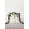 imageLings Moment 9FT Flower Garland for Backdrop Decorations  Wedding Arch Flowers Eucalyptus ampamp Rose Artificial Floral Garland for Mantle  Sweetheart Table Decor for Beach Reception PurplePrplsage Purple