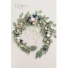 imageLings Moment 9FT Flower Garland for Backdrop Decorations  Wedding Arch Flowers Eucalyptus ampamp Rose Artificial Floral Garland for Mantle  Sweetheart Table Decor for Beach Reception PurplePkdusty Rose Navy
