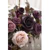 imageLings Moment 9FT Flower Garland for Backdrop Decorations  Wedding Arch Flowers Eucalyptus ampamp Rose Artificial Floral Garland for Mantle  Sweetheart Table Decor for Beach Reception PurplePrpldeep Plum