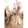 imageLings Moment 9FT Flower Garland for Backdrop Decorations  Wedding Arch Flowers Eucalyptus ampamp Rose Artificial Floral Garland for Mantle  Sweetheart Table Decor for Beach Reception PurpleOrrusset Orange  Denim Blue