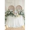 imageLings Moment 9FT Flower Garland for Backdrop Decorations  Wedding Arch Flowers Eucalyptus ampamp Rose Artificial Floral Garland for Mantle  Sweetheart Table Decor for Beach Reception PurpleWhtwhite  Christmas