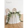 imageLings Moment 9FT Flower Garland for Backdrop Decorations  Wedding Arch Flowers Eucalyptus ampamp Rose Artificial Floral Garland for Mantle  Sweetheart Table Decor for Beach Reception PurpleGrnemerald  Tawny Beige