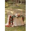 imageLings Moment 9FT Flower Garland for Backdrop Decorations  Wedding Arch Flowers Eucalyptus ampamp Rose Artificial Floral Garland for Mantle  Sweetheart Table Decor for Beach Reception PurpleOrterracotta  Orange