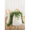 imageLings Moment 9FT Flower Garland for Backdrop Decorations  Wedding Arch Flowers Eucalyptus ampamp Rose Artificial Floral Garland for Mantle  Sweetheart Table Decor for Beach Reception PurpleGrnsage Green