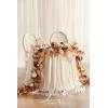 imageLings Moment 9FT Flower Garland for Backdrop Decorations  Wedding Arch Flowers Eucalyptus ampamp Rose Artificial Floral Garland for Mantle  Sweetheart Table Decor for Beach Reception PurpleOrrust  Sepia