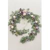 imageLings Moment 9FT Flower Garland for Backdrop Decorations  Wedding Arch Flowers Eucalyptus ampamp Rose Artificial Floral Garland for Mantle  Sweetheart Table Decor for Beach Reception PurplePrpllilac  Cream