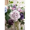 imageLings Moment 9FT Flower Garland for Backdrop Decorations  Wedding Arch Flowers Eucalyptus ampamp Rose Artificial Floral Garland for Mantle  Sweetheart Table Decor for Beach Reception PurplePrplsage Purple