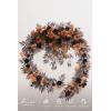 imageLings Moment 9FT Flower Garland for Backdrop Decorations  Wedding Arch Flowers Eucalyptus ampamp Rose Artificial Floral Garland for Mantle  Sweetheart Table Decor for Beach Reception PurpleOrhalloween Black  Orange