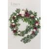 imageLings Moment 9FT Flower Garland for Backdrop Decorations  Wedding Arch Flowers Eucalyptus ampamp Rose Artificial Floral Garland for Mantle  Sweetheart Table Decor for Beach Reception PurpleRedmarsala