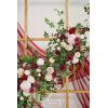 imageLings Moment 9FT Flower Garland for Backdrop Decorations  Wedding Arch Flowers Eucalyptus ampamp Rose Artificial Floral Garland for Mantle  Sweetheart Table Decor for Beach Reception PurpleRedmarsala