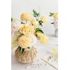 imageLings Moment Artificial Flowers Fake Roses Faux Peony Foam Gardenia Combo for DIY Wedding Bouquets Centerpieces Arrangements Bridal Shower Party Home Decorations Lavender ampamp Purple 24pcsYlwcreamy Yellow  Cream