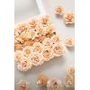 imageLings Moment Artificial Flowers Fake Roses Faux Peony Foam Gardenia Combo for DIY Wedding Bouquets Centerpieces Arrangements Bridal Shower Party Home Decorations Lavender ampamp Purple 24pcsOrapricot