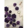 imageLings Moment Artificial Flowers Fake Roses Faux Peony Foam Gardenia Combo for DIY Wedding Bouquets Centerpieces Arrangements Bridal Shower Party Home Decorations Lavender ampamp Purple 24pcsPrplpurple