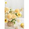 imageLings Moment Artificial Flowers Fake Roses Faux Peony Foam Gardenia Combo for DIY Wedding Bouquets Centerpieces Arrangements Bridal Shower Party Home Decorations Lavender ampamp Purple 24pcsYlwcreamy Yellow  Cream