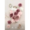 imageLings Moment Artificial Flowers Fake Roses Faux Peony Foam Gardenia Combo for DIY Wedding Bouquets Centerpieces Arrangements Bridal Shower Party Home Decorations Lavender ampamp Purple 24pcsPkmauve  Blush
