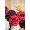 imageLings Moment Artificial Flowers Fake Roses Faux Peony Foam Gardenia Combo for DIY Wedding Bouquets Centerpieces Arrangements Bridal Shower Party Home Decorations Lavender ampamp Purple 24pcsRedbordeaux Red