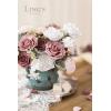 imageLings Moment Artificial Flowers Fake Roses Faux Peony Foam Gardenia Combo for DIY Wedding Bouquets Centerpieces Arrangements Bridal Shower Party Home Decorations Lavender ampamp Purple 24pcsPkmauve  Blush