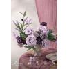 imageLings Moment Artificial Flowers Fake Roses Faux Peony Foam Gardenia Combo for DIY Wedding Bouquets Centerpieces Arrangements Bridal Shower Party Home Decorations Lavender ampamp Purple 24pcsPrpllavender  Purple