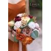 imageLings Moment Artificial Flowers Fake Roses Faux Peony Foam Gardenia Combo for DIY Wedding Bouquets Centerpieces Arrangements Bridal Shower Party Home Decorations Lavender ampamp Purple 24pcsOrorange  Dusty Rose