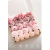 imageLings Moment Artificial Flowers Fake Roses Faux Peony Foam Gardenia Combo for DIY Wedding Bouquets Centerpieces Arrangements Bridal Shower Party Home Decorations Lavender ampamp Purple 24pcsPkpink  Blush
