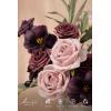 imageLings Moment Artificial Flowers Fake Roses Faux Peony Foam Gardenia Combo for DIY Wedding Bouquets Centerpieces Arrangements Bridal Shower Party Home Decorations Lavender ampamp Purple 24pcsPrplplum  Plum Lily
